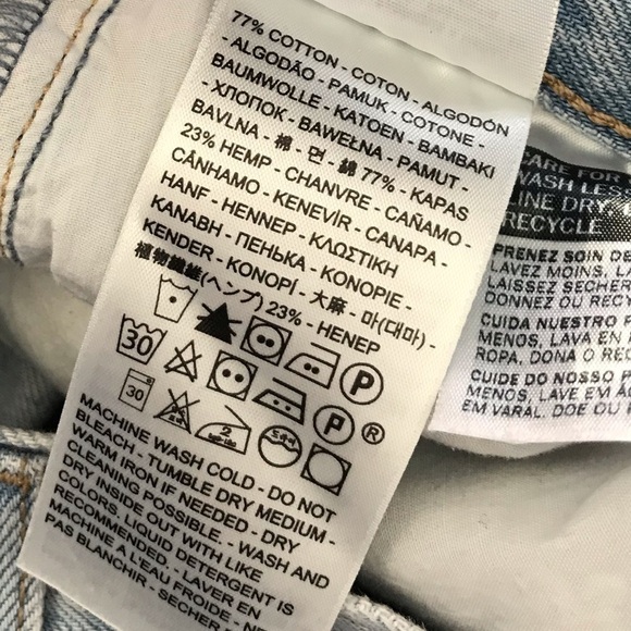 Levi's High Loose Loosey Goosey Straight Leg Jeans Size 26 Altered - Picture 8 of 15